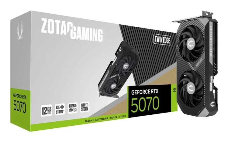 Karta graficzna ZOTAC GAMING GeForce RTX 5070 Twin Edge 12GB
