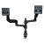 Uchwyt do monitorów R-Go Tools R-Go Monitorarm 0"-32" 2TFT Max.9KG Caparo 4 Gasfeder sidabrinis