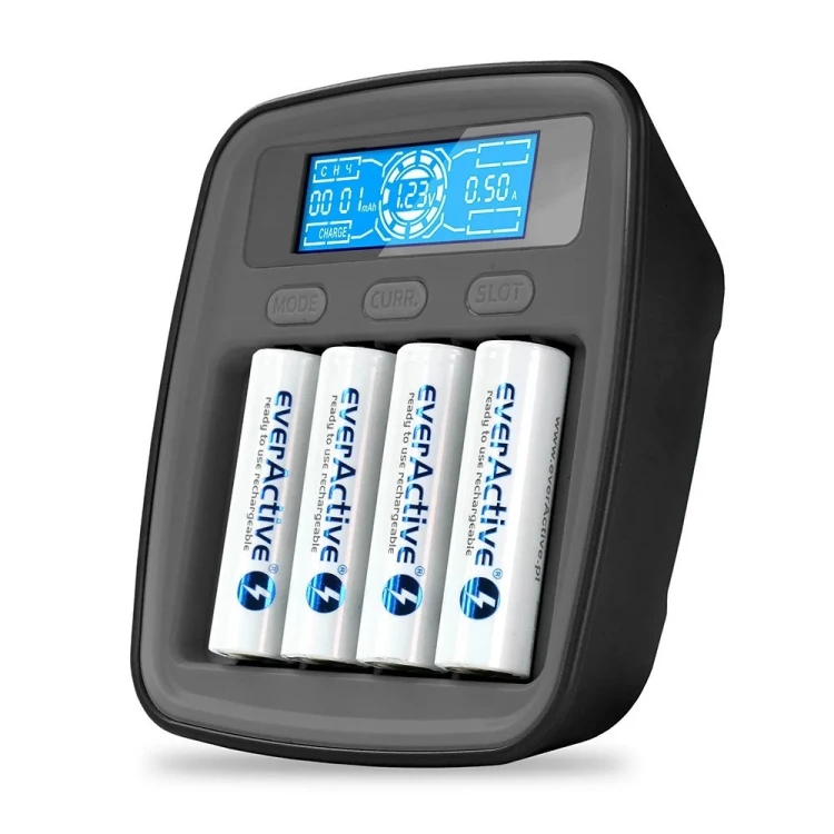 EVERACTIVE ŁADOWARKA DO AKMULATORÓW NI-MH USB-C NC1000MV2