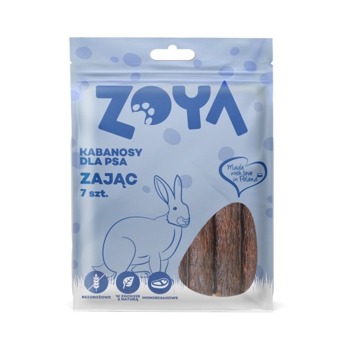 ZOYA Kabanos z zająca przysmak dla psów 7szt