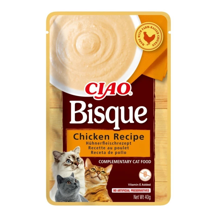 INABA CAT CIAO BISQUE CHICKEN,B EEF,FISH 24x40g