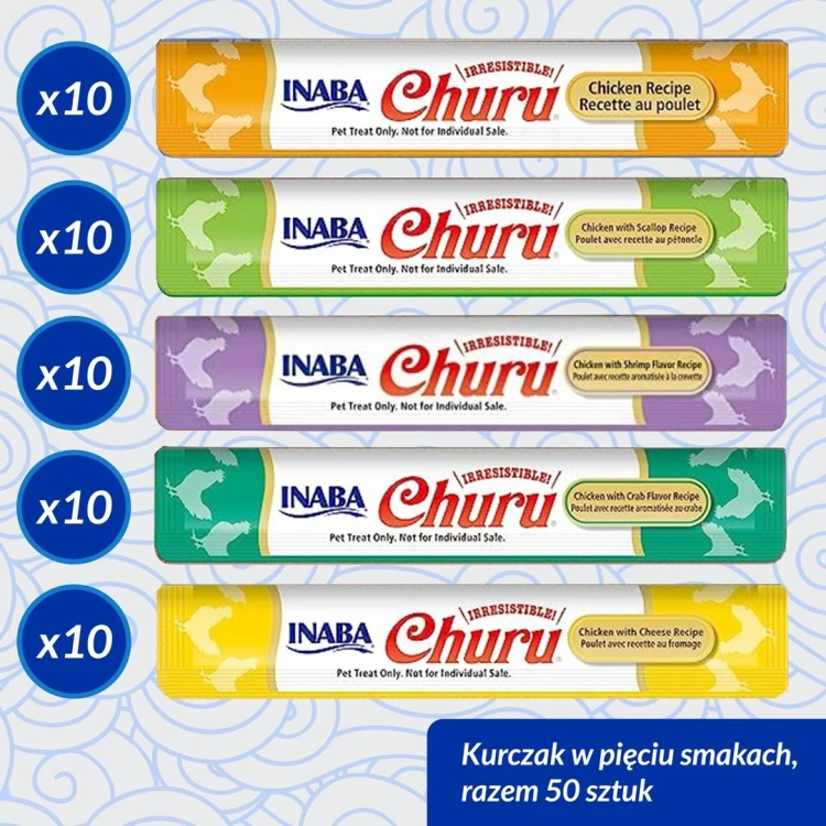INABA CHURU Varietes Tuńczyk - kot 50x14g