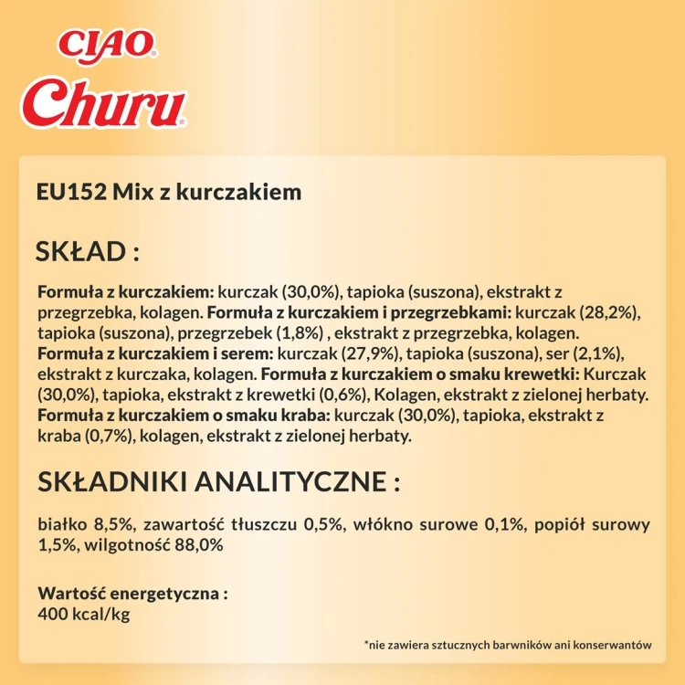 INABA CHURU Varietes Tuńczyk - kot 50x14g