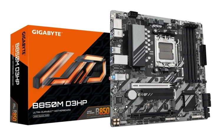 GIGABYTE B850M D3HP płyta główna AMD B850 Gniazdo AM5 micro ATX