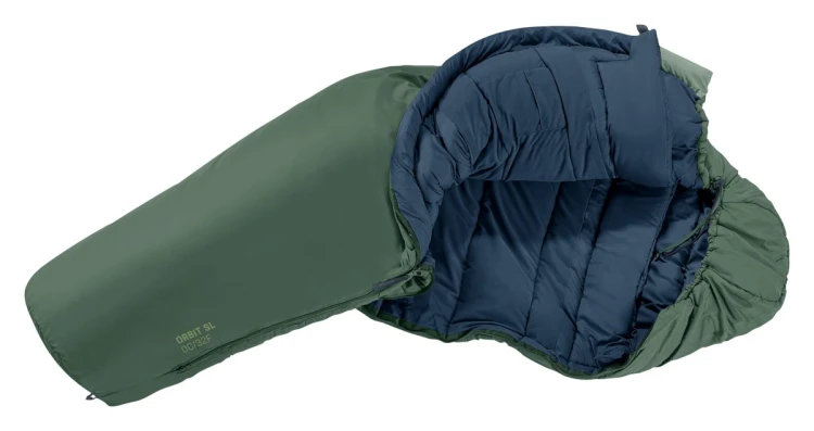 Deuter Orbit SL 0C/32F Dorosły Śpiwór typu mumia Tkanina, Polietylenosulfon (PES), Ripstop Zielony