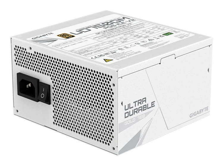GIGABYTE UD750GM PG5 V2 ICE moduł zasilaczy 750 W 20+4 pin ATX ATX Biały