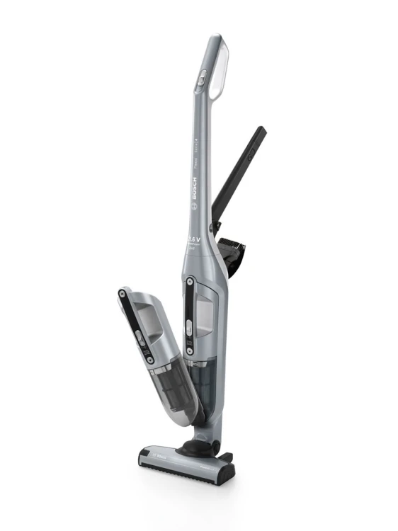Bosch BCH3P210 okurzacz na kiju/szczotka elektryczna Odkurzacz stojący 2 w 1 AC/Bateria Suchy Bez worka 0,4 l Czarny, Szary