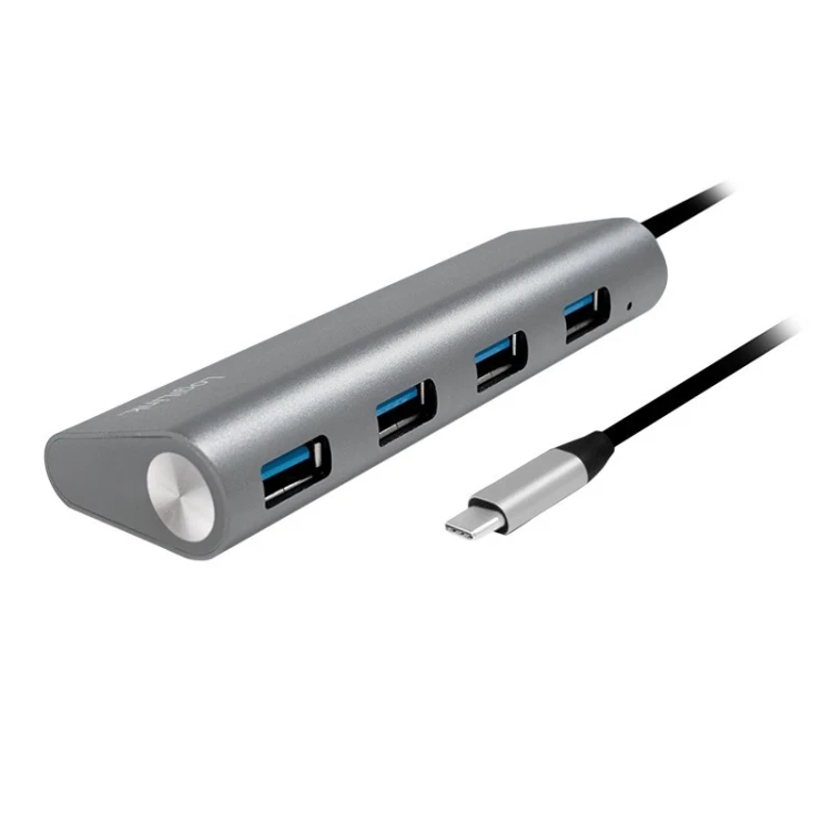 LogiLink UA0309 huby i koncentratory USB 3.2 Gen 1 (3.1 Gen 1) Type-C 5000 Mbit/s Szary