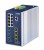 PLANET IP30 DIN-rail Industrial L3 Zarządzany Gigabit Ethernet (10/100/1000) Aluminium, Niebieski