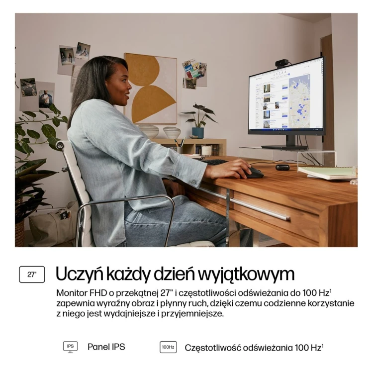 MONITOR HP LED 27” S3 Pro 327pf 100Hz (B0CG3UT)