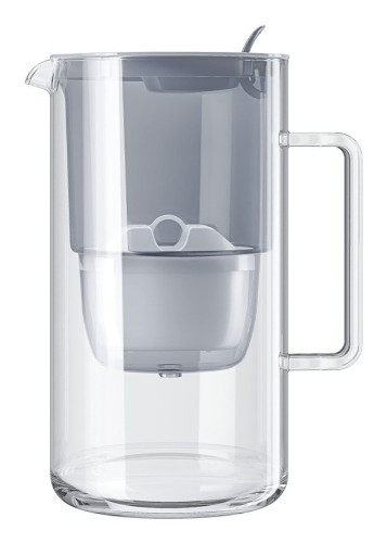 AQUAPHOR Glass Maxfor+ Mg Dzbanek z filtrem do wody 2,5 l Szary, Przezroczysty