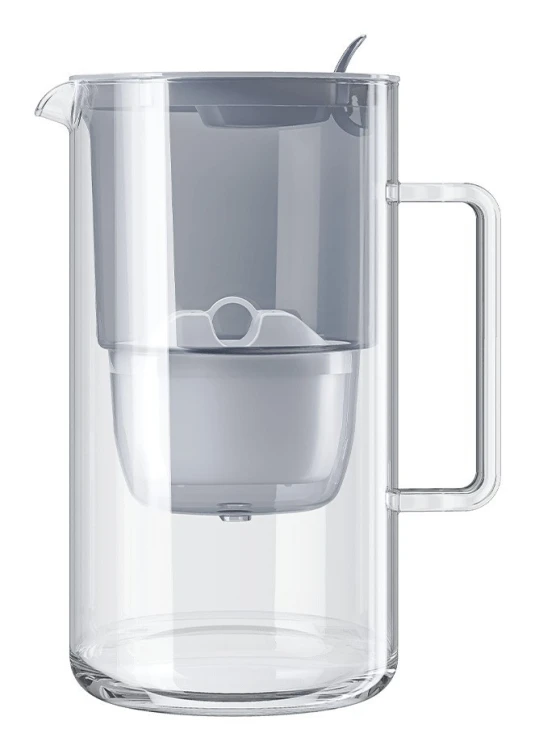 AQUAPHOR Glass Maxfor+ Mg Dzbanek z filtrem do wody 2,5 l Szary, Przezroczysty
