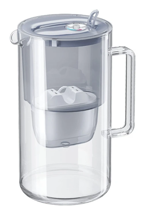 AQUAPHOR Glass Maxfor+ Mg Dzbanek z filtrem do wody 2,5 l Szary, Przezroczysty