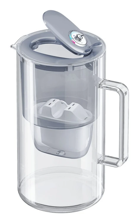 AQUAPHOR Glass Maxfor+ Mg Dzbanek z filtrem do wody 2,5 l Szary, Przezroczysty