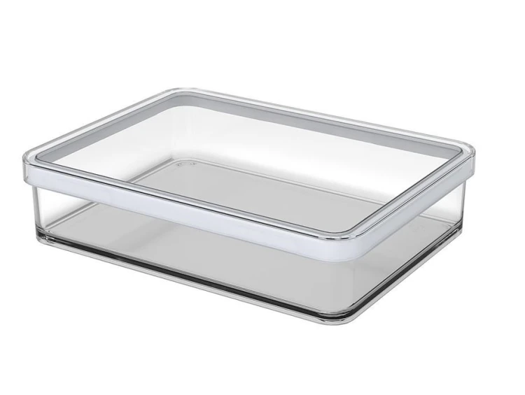 Rotho Pojemnik na przysmaki szeroki 1.0L LOFT transparentny/biały