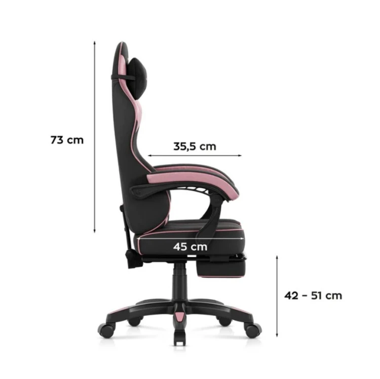 Fotel gamingowy Huzaro Force 3.7 Pink