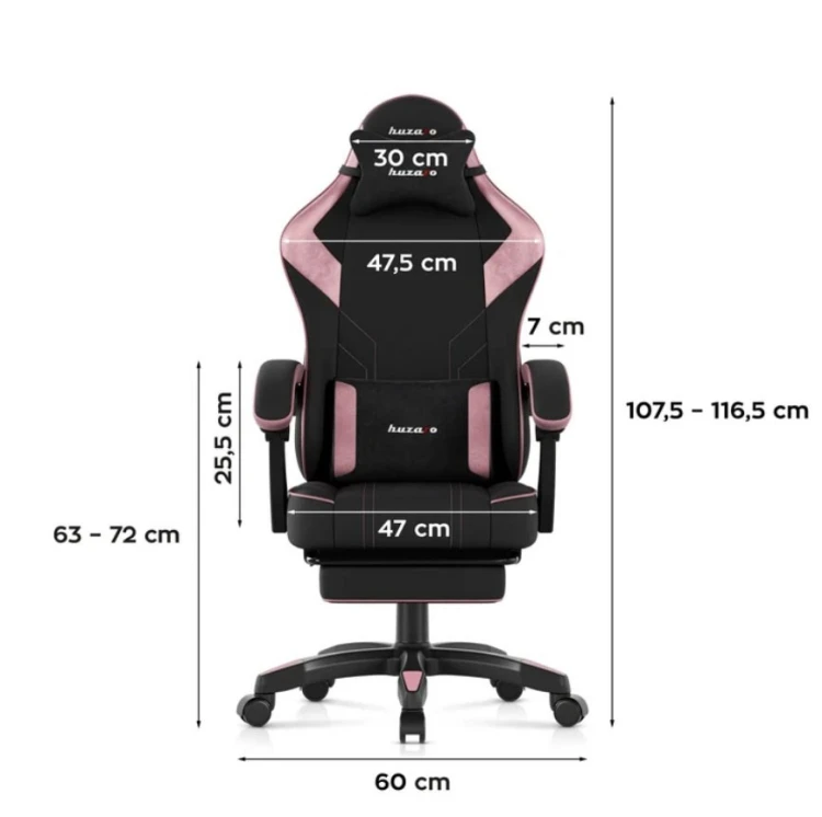 Fotel gamingowy Huzaro Force 3.7 Pink