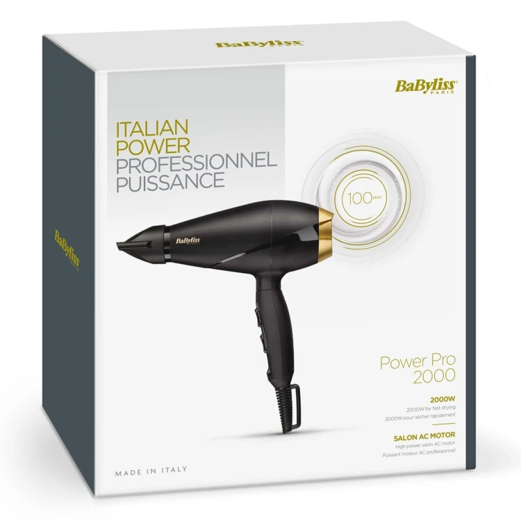 BaByliss 6704E suszarka do włosów 2000 W Czarny, Złoto