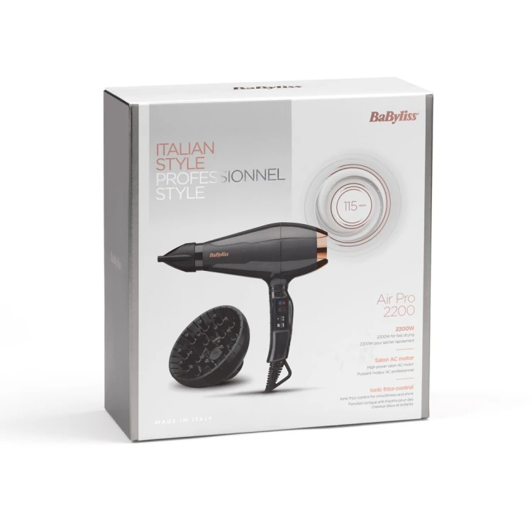 BaByliss 6719DE suszarka do włosów 2200 W Czarny