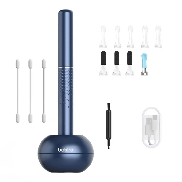 Bebird M9S Niebieski | Otoskop z kamerą do czyszczenia uszu | 1080p, 300mAh