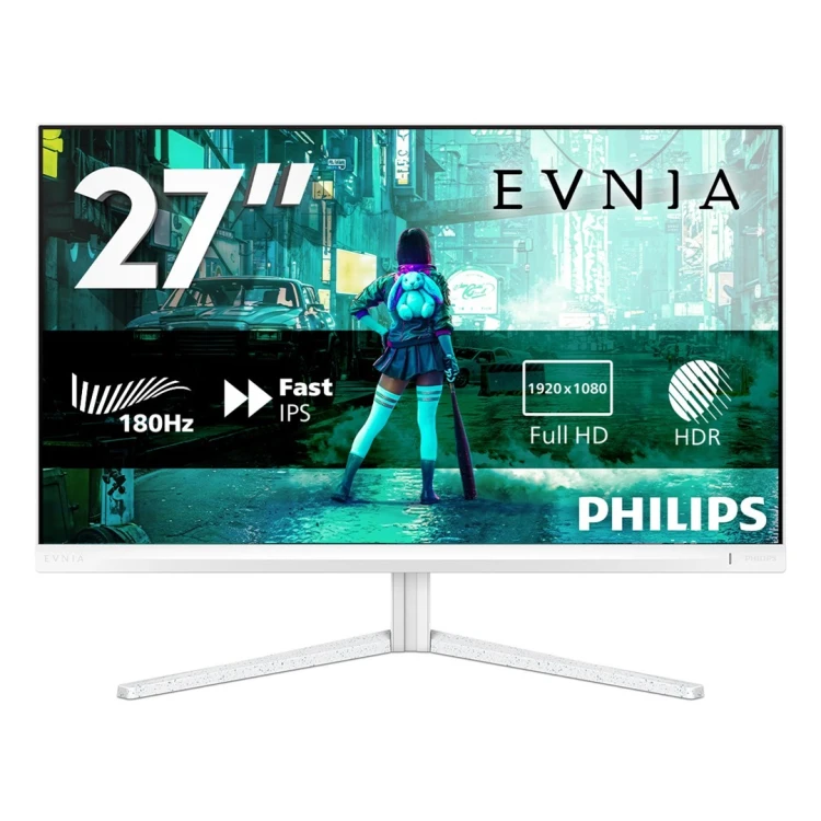 Monitor komputerowy Philips Evnia 27M2N3201A/00 68,6 cm (27") 1920 x 1080 px Full HD LCD Biały