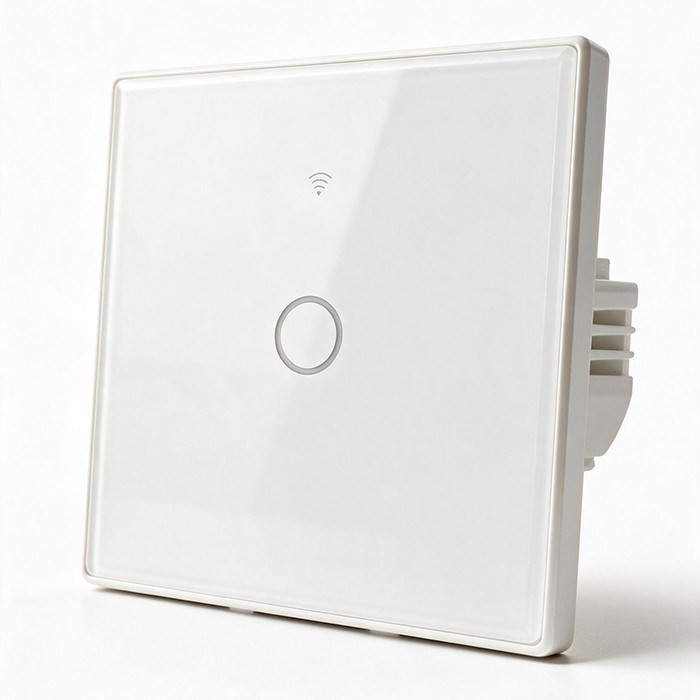 QOLTEC WŁĄCZNIK/WYŁĄCZNIK ŚWIATŁA | DOTYKOWY 1-KANAŁOWY | WI-FI | TIMER | TUYA | BIAŁY