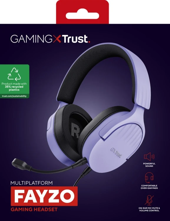 Słuchawki TRUST GXT489P FAYZO PURPLE