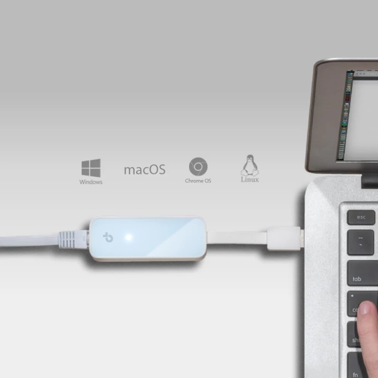 TP-LINK UE200 Karta Ethernet 100Mb/s USB 2.0.