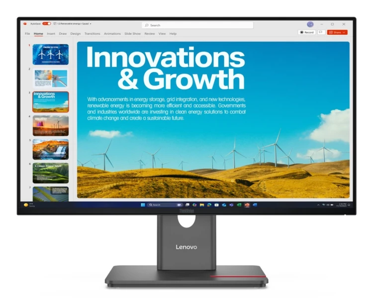 Lenovo ThinkVision P24QD-40 23.8“QHD 120Hz 300nits AG USB HDMI DP Eclipse Black