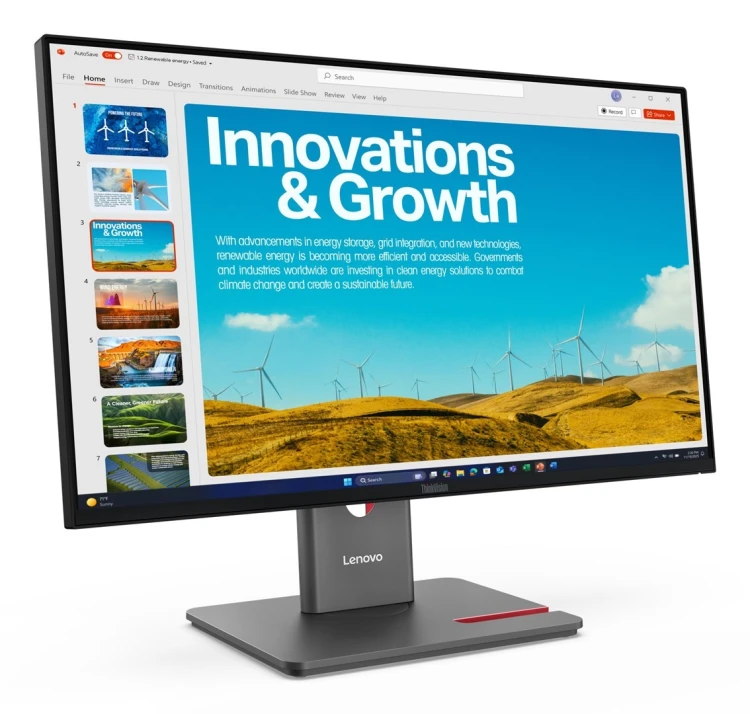 Lenovo ThinkVision P24QD-40 23.8“QHD 120Hz 300nits AG USB HDMI DP Eclipse Black