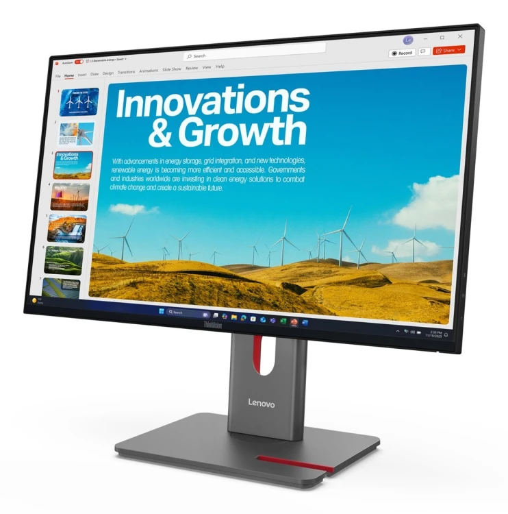 Lenovo ThinkVision P24QD-40 23.8“QHD 120Hz 300nits AG USB HDMI DP Eclipse Black