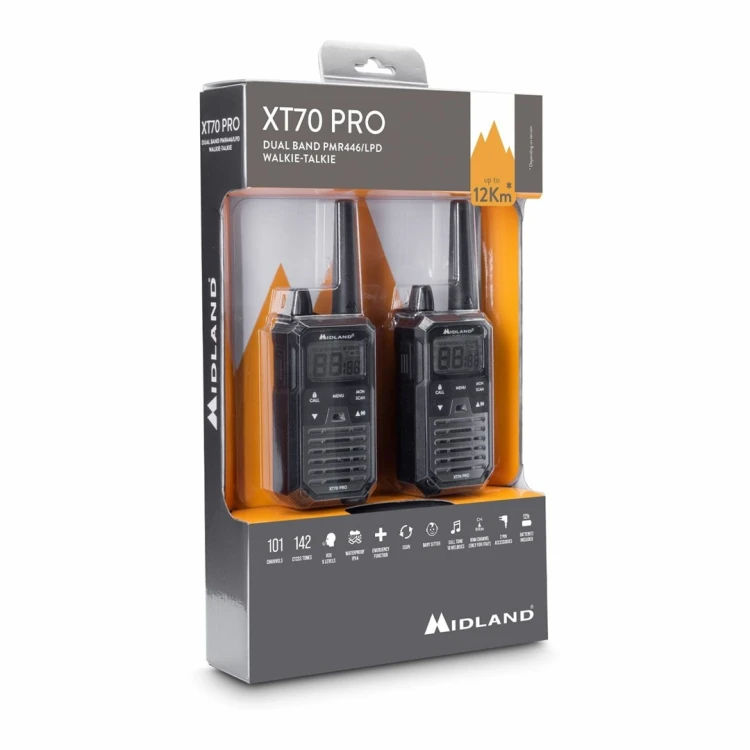 Midland XT70 krótkofalówka 32 kan. Czarny