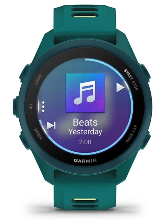 Zegarek Garmin Forerunner 170 42,6mm Music Teal Green Citron