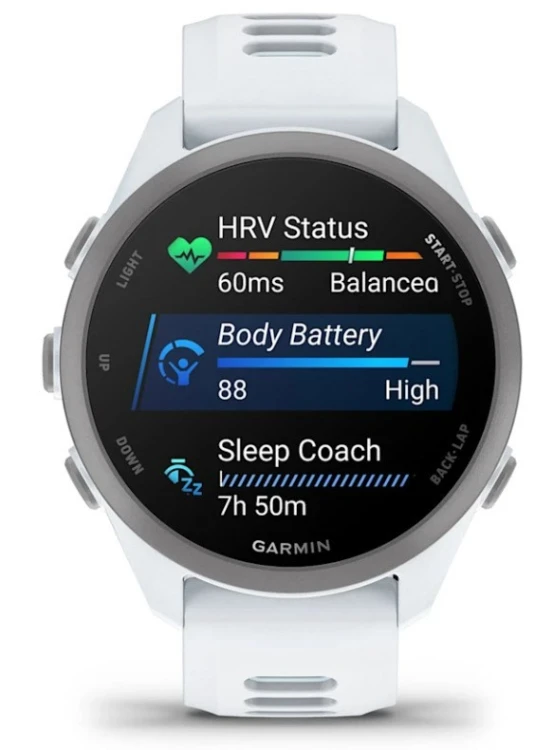 Zegarek Garmin Forerunner 170 42,6mm Music Whitestone Cloud Blue