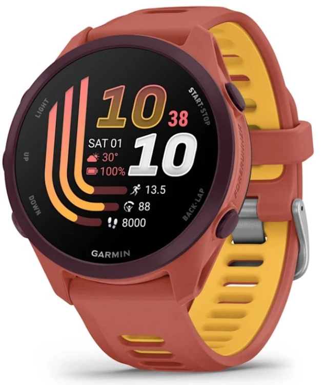 Zegarek Garmin Forerunner 170 42,6mm Music Red Pink Mango
