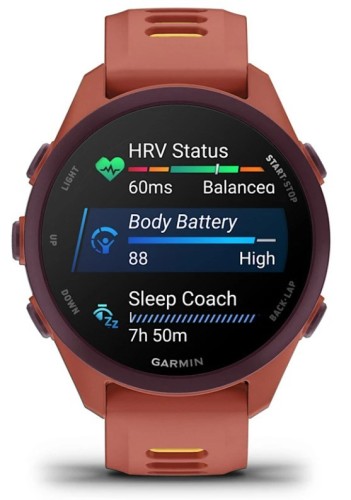 Zegarek Garmin Forerunner 170 42,6mm Music Red Pink Mango