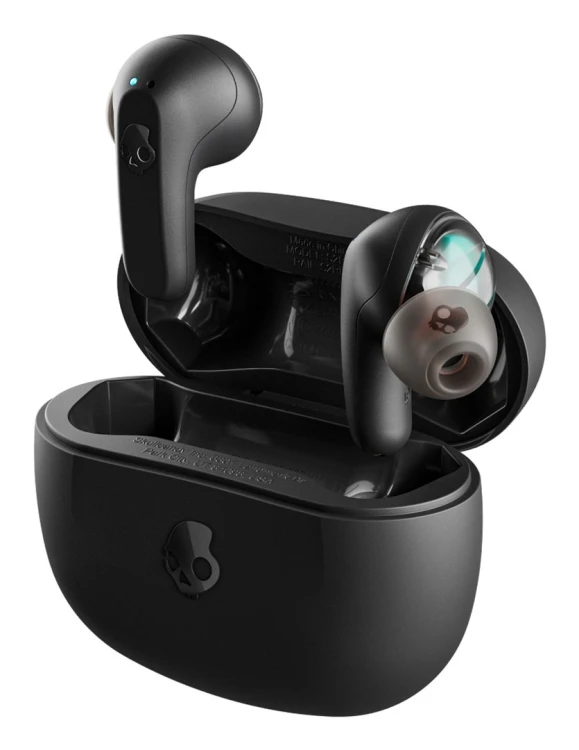 Skullcandy (Czaszka) | Prawdziwe bezprzewodowe słuchawki douszne | KOLEJ | Łączność Bluetooth | Czarny
