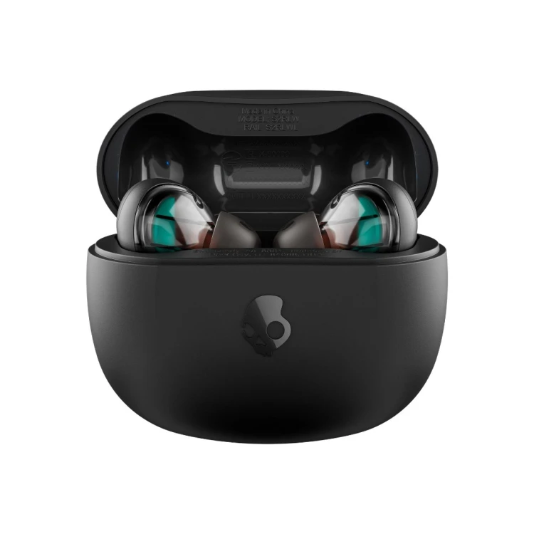 Skullcandy (Czaszka) | Prawdziwe bezprzewodowe słuchawki douszne | KOLEJ | Łączność Bluetooth | Czarny