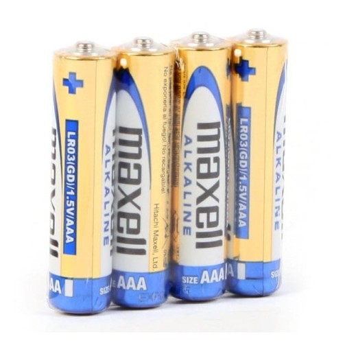 Maxell Baterie alkaliczne ALKALINE LR03 LR3 AAA 4 szt. 1,5V folia