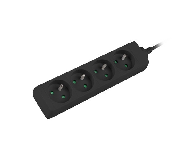LANBERG LISTWA PRZEDŁUŻACZ 1.5M 4X 230V PL KABEL WYKONANY Z PEŁNEJ MIEDZI CZARNA