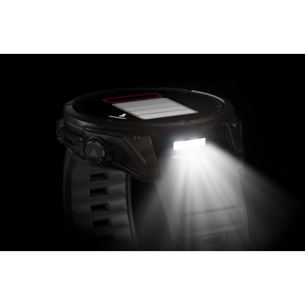 Garmin fenix 8 3,56 cm (1.4") AMOLED 47 mm Cyfrowy 454 x 454 px Ekran dotykowy Czarny Wi-Fi GPS