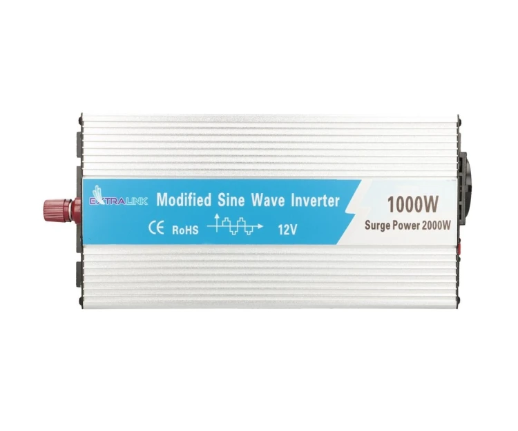 Extralink Przetwornica napięcia OPIM-1000W samochodowa 12V, 1000W modyfikowany sinus