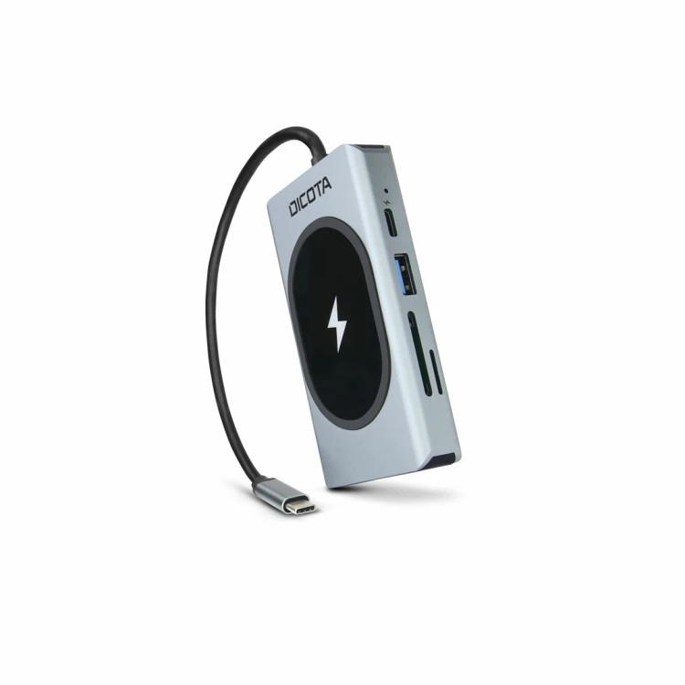 DICOTA D32059 huby i koncentratory USB Type-C Czarny, Srebrny