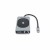 DICOTA D32059 huby i koncentratory USB Type-C Czarny, Srebrny