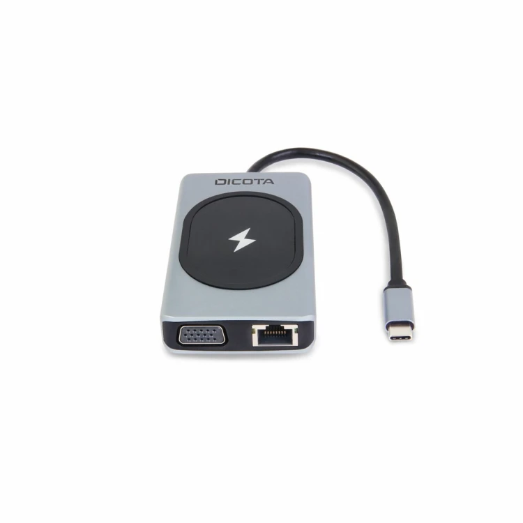 DICOTA D32059 huby i koncentratory USB Type-C Czarny, Srebrny
