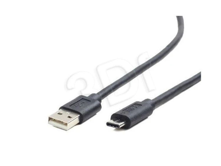 Kabel GEMBIRD CCP-USB2-AMCM-1M (USB 2.0 M - USB typu C M; 1m; kolor czarny)
