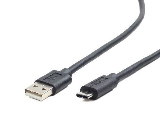 Kabel GEMBIRD CCP-USB2-AMCM-1M (USB 2.0 M - USB typu C M; 1m; kolor czarny)