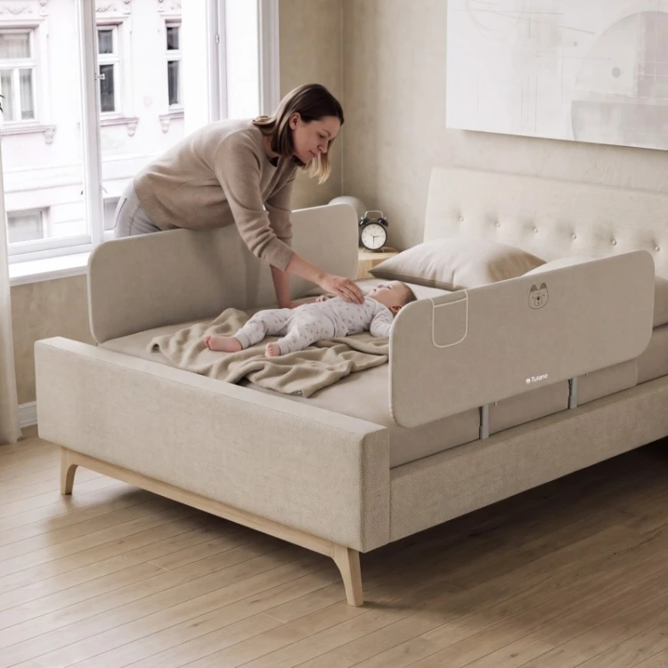 Barierka ochronna do łóżka Cover 55 Beige 150 cm