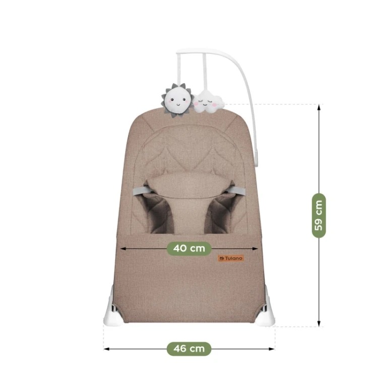 Leżaczek-bujaczek Moon 10 Taupe