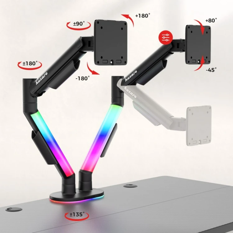 Uchwyt na dwa monitory Motion 2.6 RGB